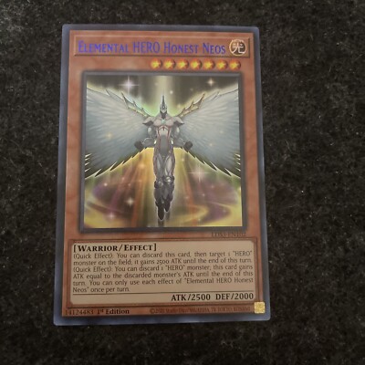 🔥 Yugioh LDS3-EN102 Elemental Hero Honest Neos blue Ultra Rare 1ST EDITION-image