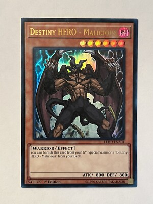 Destiny HERO - Malicious (UR) LEHD-ENA04 Legendary Hero Decks 1st Edition-image