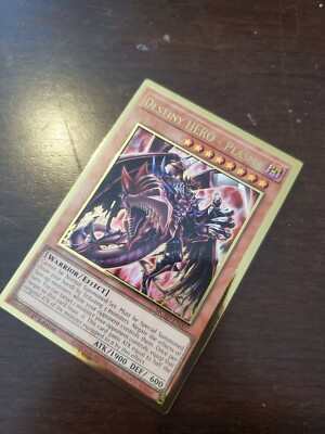 Yugioh! Destiny HERO - Plasma - MGED-EN007 - Premium Gold Rare - 1st Edition Nea-image