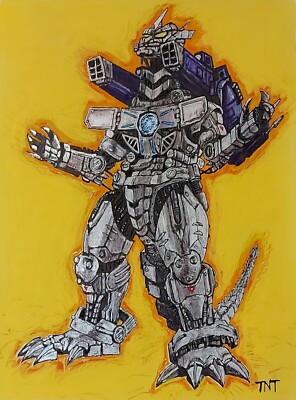 Mechagodzilla GX-103 Soul of Chogokin Original Artwork Illustration SIGNED TNT -image