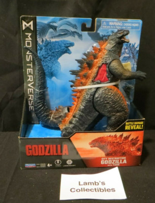 Monsterverse City Destruction Godzilla Battle Damage Reveal & Tank Playmates Toy-image