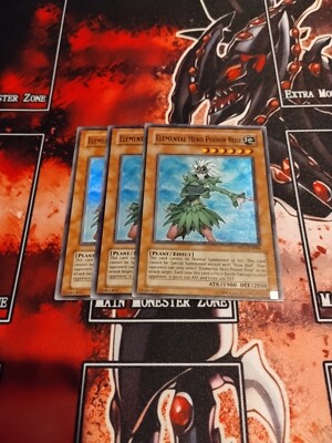 Yugioh - Elemental HERO Poison Rose x 3 - Super Rare VLP/LP-image