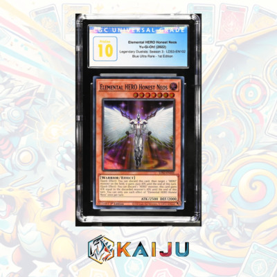 Yu-gi-oh! Elemental HERO Honest Neos 2022 LDS3-EN102 Blue Ultra 1st Ed CGC 10-image