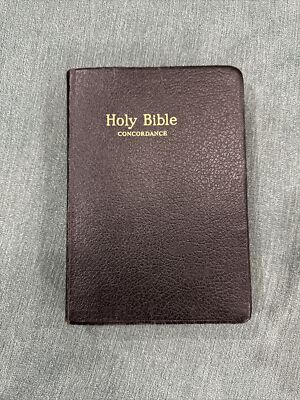 Holy Bible King James Version Red Letter Concordance Dictionary Pictures and Map-image