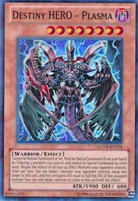 Yugioh 2x Destiny HERO - Plasma LCGX-EN134 Unlimited Super Rare MINT-image