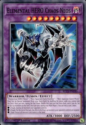 Elemental HERO Chaos Neos - 1st Edition BLC1-EN140 - NM - YuGiOh-image