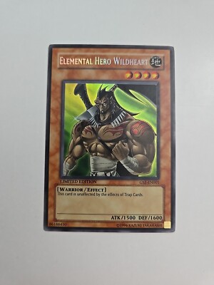Yugioh Elemental Hero Wildheart GSE-EN001 Limited Edition Ultra Rare (NM)-image