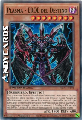 PLASMA - HERO OF DESTINY (SPEED DUEL) (Destiny Hero) Common • SGX1 ITB01 • 1Ed-image