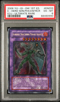 YUGIOH 1ST EOJ-EN033 ELEMENTAL HERO SHINING PHOENIX ENFORCER PSA 6 #68460990-image