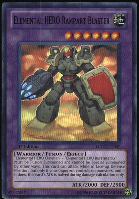 Yu-Gi-Oh! Legendary 2 Mega Elemental Hero Rampart Blaster 2011 LCGX-EN047-image