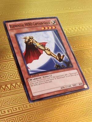 YuGiOh! Elemental HERO Captain Gold LCGX-EN026 Common 1st Edition Near Mint-image