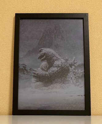 SON OF GODZILLA  framed clearfile poster Yuji Kaida art work Picture board Japan-image