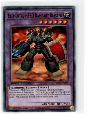 2020 Yu-Gi-Oh! Speed Duel Elemental hero Rampart Blaster Common SGX1-ENA23-image