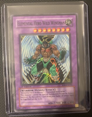 Yugioh Elemental Hero Wild Wingman - EOJ-EN035 - Super Rare - 1st Edition-image