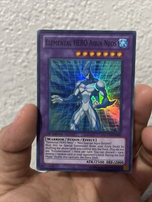 SUPER RARE Elemental HERO Aqua Neos LCGX-EN057 1st Edition Yugioh Card-image