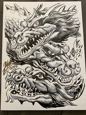 Matt Frank Godzilla King Ghidorah Original Art Sketch G-Fest 2017-image