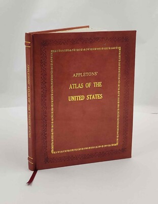 Appletons' atlas of the United States, consisting of gen [Premium Leather Bound]-image