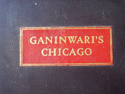 GANINWARI'S CHICAGO Scarce Map of Chicago SIGNED by Frank Chandler 645/1000-image