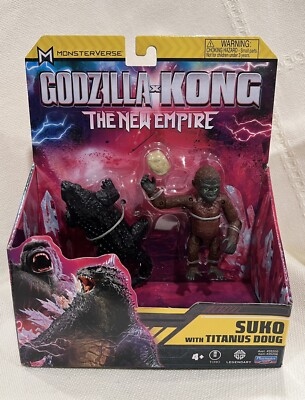 Godzilla X Kong New Empire Suko w/ Titanus Doug 3.5” Monsterverse 2024 BRAND NEW-image