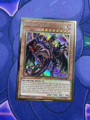 YuGiOh Destiny HERO Plasma MGED-EN007 1st Edition Premium Gold Rare-image