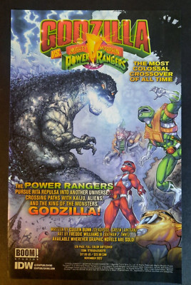 2022 GODZILLA vs. MIGHTY MORPHIN POWER RANGERS Promo Artwork - Print Ad/Ad Page-image
