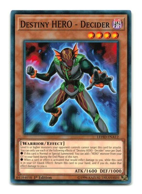 Destiny HERO - Decider - LEHD-ENA12 - YuGiOh-LP-image