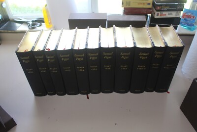 Folio Society-Diary of Samuel Pepy- 11 vols-Limited VG 1/2 leather w/ Slipcases-image