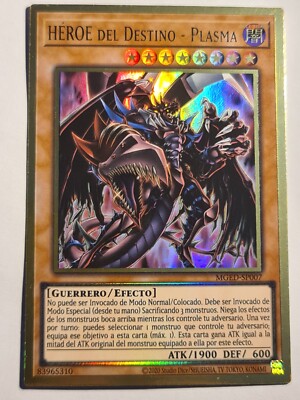 Destiny HERO - Plasma●YUGIOH●MGED●2021●PREMIUM GOLD RARE●SPANISH●NM #07293-image