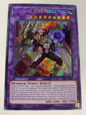 *** ELEMENTAL HERO NEBULA NEOS *** SECRET RARE  CT15-EN001 YUGIOH!-image