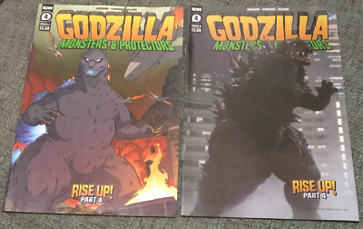 GODZILLA MONSTERS & PROTECTORS #4 Lot COVER A  And B (IDW 2021)-image