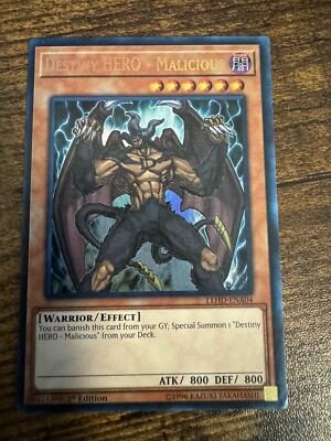 Destiny HERO - Malicious - LEHD-ENA04 - Common - 1st Edition x1 - Near Mint-image