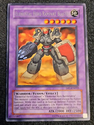 Elemental Hero Rampart Blaster - DP1-EN012 - Rare - Unl Edition VLP YuGiOh! Duel-image
