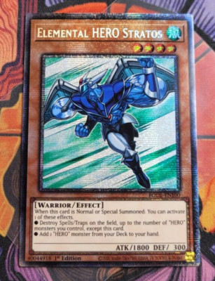 Elemental HERO Stratos BODE-EN100 1st Starlight Rare	Yugioh Card English-image