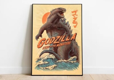 Godzilla Movie Poster - Godzilla Poster - Minimalist Movie Poster - Vintage Art-image