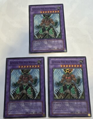 1x Elemental Hero Wild Wingman EOJ-EN035 Super Rare 1st Edition Near Mint Yugioh-image