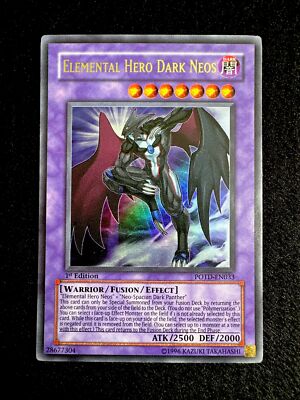 YUGIOH • ELEMENTAL HERO DARK NEOS • ULTRA RARE • POTD-EN033 • 1st EDITION • NM-image