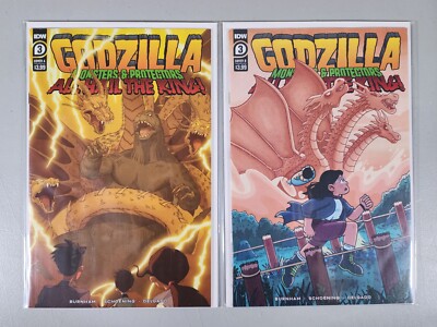 GODZILLA MONSTERS & PROTECTORS ALL HAIL THE KING #3 Cover A & B New IDW 2022-image