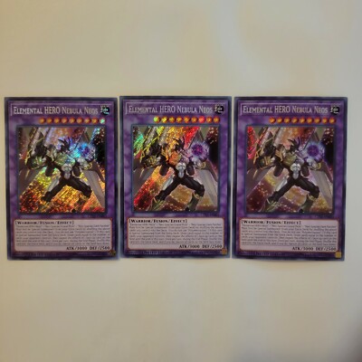 Yugioh Elemental HERO Nebula Neos x3 (CT15-EN001) Secret Rare Limited Edition NM-image