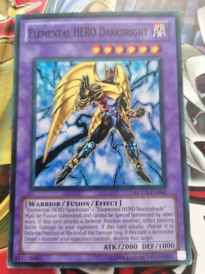 Yugioh Elemental HERO Darkbright LCGX-EN063 Super Rare NM-image