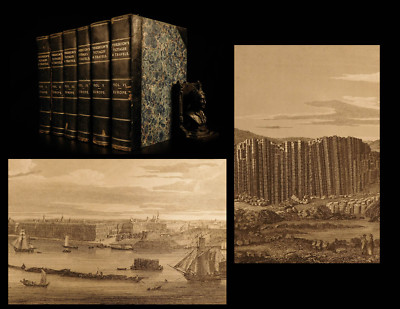 1808 1ed Pinkerton VOYAGES Exploration Illustrated MAPS Europe Stonehenge 6v-image