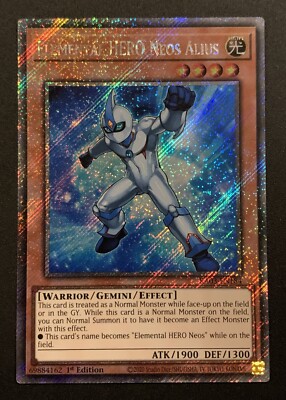 Elemental HERO Neos Alius - RA03-EN184 - Platimun Secret Rare - 1st Ed - YuGiOh-image