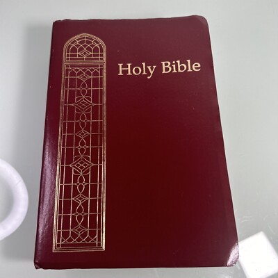 Holy Bible King James Version Nelson 1990 Regency Giant Print Red 881CBG KJV-image