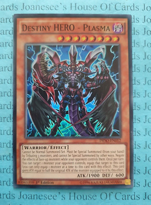 DESO-EN012 Destiny HERO - Plasma Super Rare Yu-Gi-Oh Card 1st Edition New-image