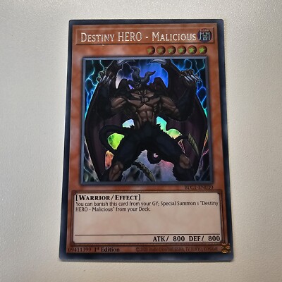 Destiny Hero Malicious - Silver Ultra - BLC1 EN030 - Yugioh -image