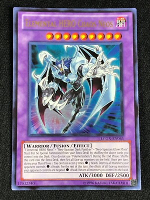 YUGIOH ELEMENTAL HERO CHAOS NEOS LCGX-EN065 ULTRA NM-image