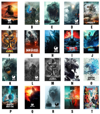 2 - 24 Inch Godzilla Movie Posters $18 Each-image
