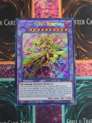 Yu-Gi-Oh! Destiny HERO - Dusktopia BLLR-EN025 1st Edition Secret Rare NM -image