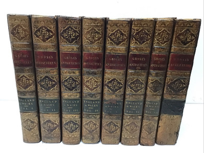 1797 Antiquities of England&Wales New Edition 8 Vols, Francis Grose, 571 Pl/ Map-image