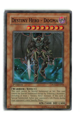 DESTINY HERO - DOGMA POTD-EN014 1st EDITION Yugioh TCG LP-MP-image