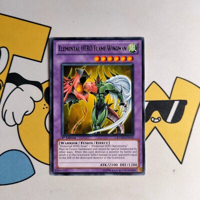 Elemental HERO Flame Wingman -1st edition  Rare RYMP-EN016 - NM - YuGiOh Cards-image